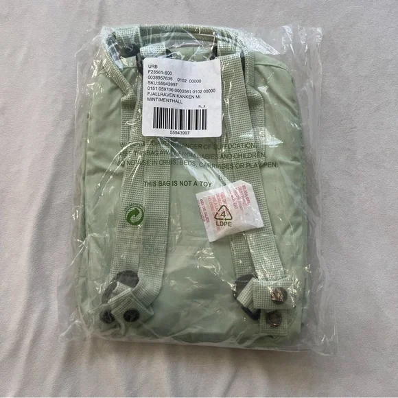 Fjällräven Kånken Mini Backpack in Mint Green - Picture 3 of 3